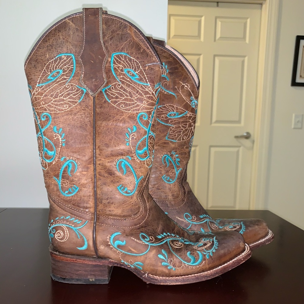 EUC Corral Boots by Circle G - Dragonfly